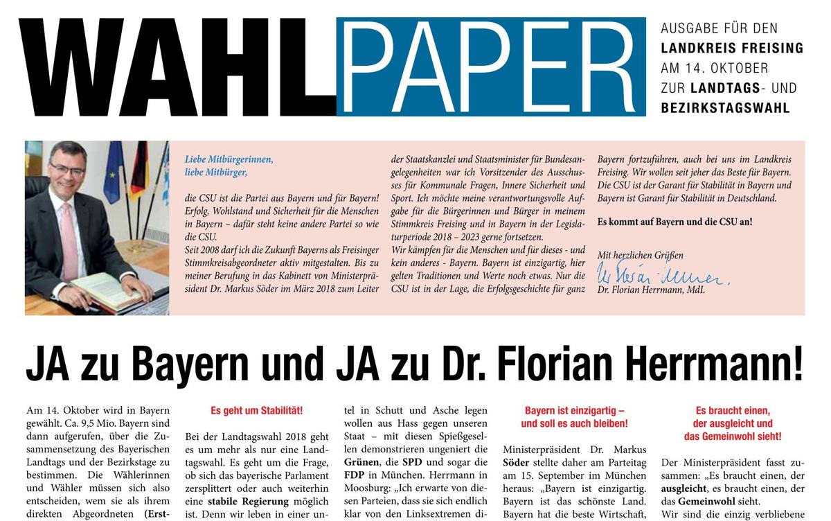 WAHLPAPER online!