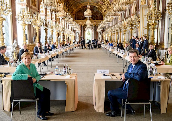 Bundeskanzlerin Dr. Angela Merkel zu Gast im Bayerischen Ministerrat