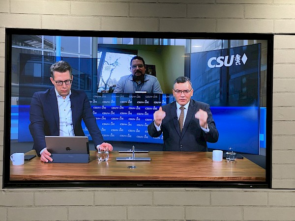 CSU LIVE zum Thema "Corona"