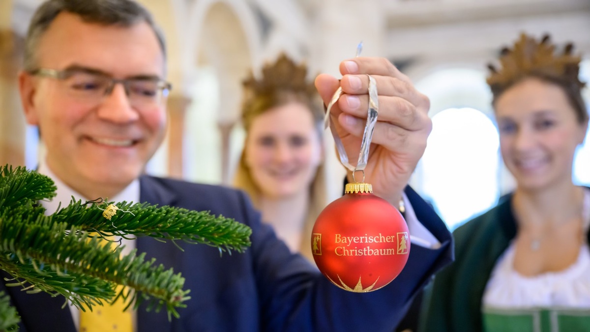 Christbäume für die Bayerische Staatskanzlei 2022