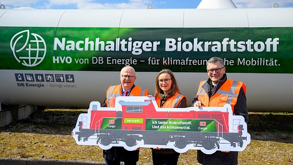 Eröffnung einer HVO-Tankstelle am DB Cargo Werk München Nord