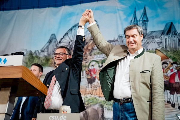 Großkundgebung mit Ministerpräsident Dr. Markus Söder in Moosburg